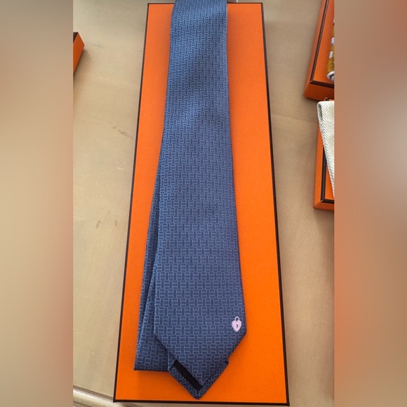 Hermes La Clef Du Bonheur tie 7cm